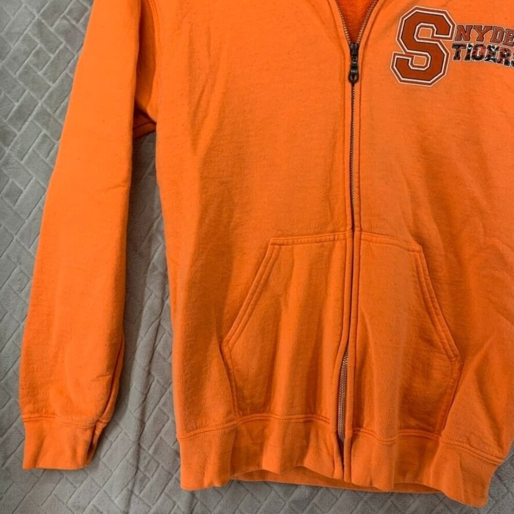 Snyder Tigers Adult Small Team Hoodie Sweatshirt Orange Jersey City Zip Up - Picture 3 of 15